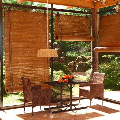 vidaXL Patio Dining Set 3 Piece Dining Table and Chairs Patio Conversation Set-7