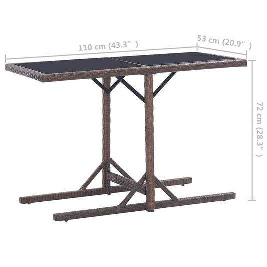 vidaXL Patio Dining Set 3 Piece Dining Table and Chairs Patio Conversation Set-0