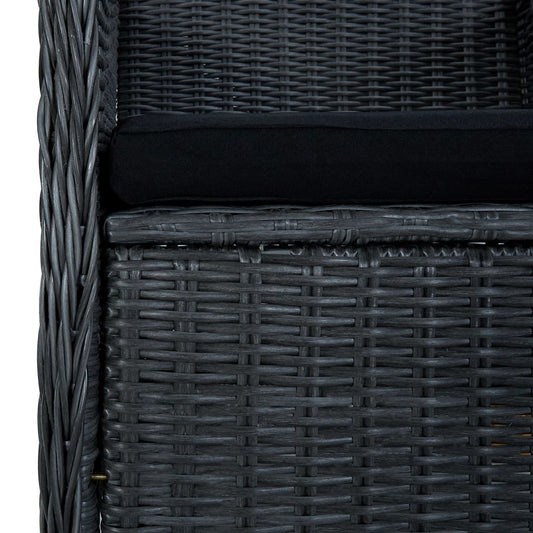 vidaXL Dining Set Outdoor Patio Garden Dinette Dark Gray/Light Gray 3/5 Piece-0