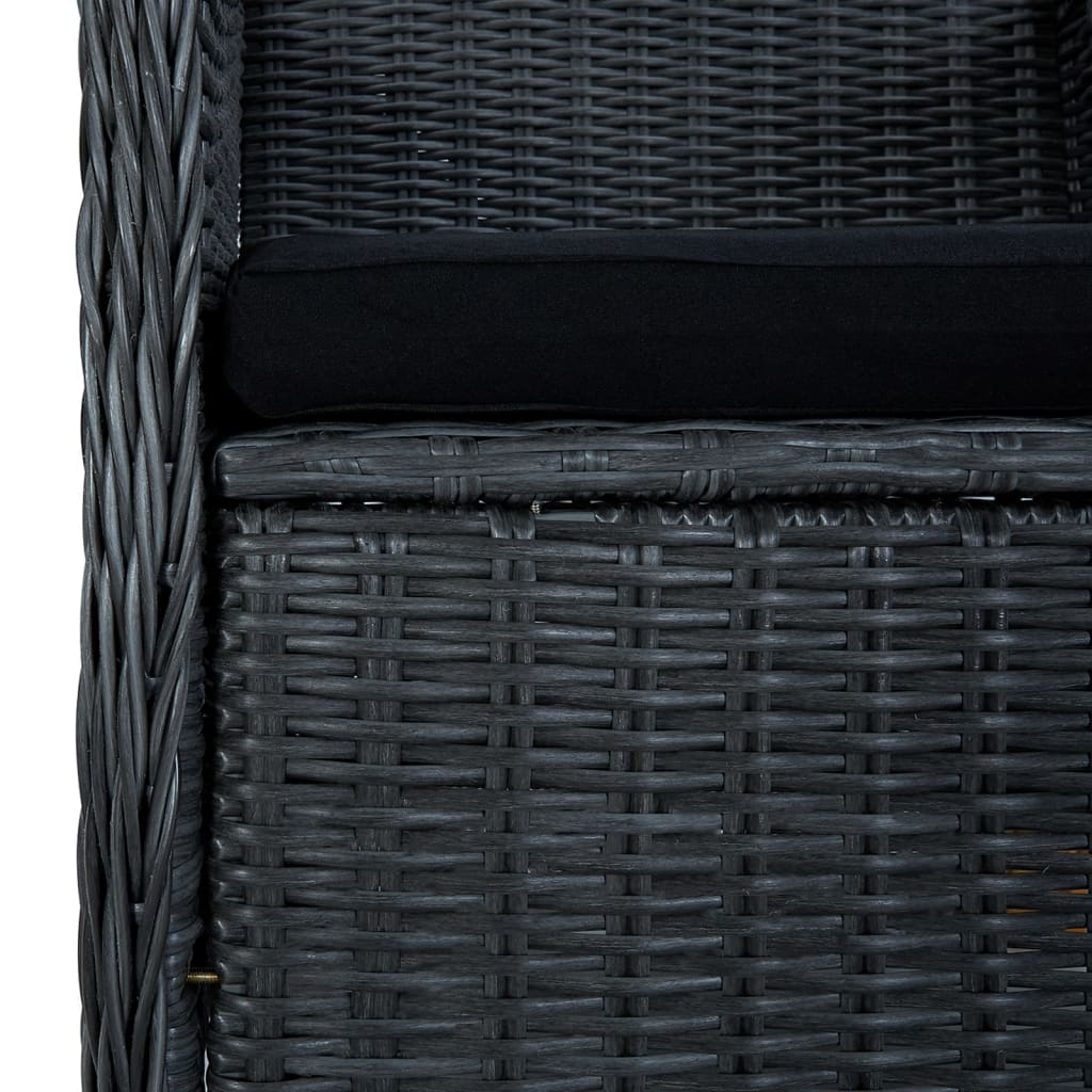 vidaXL Dining Set Outdoor Patio Garden Dinette Dark Gray/Light Gray 3/5 Piece-0