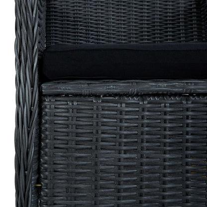 vidaXL Dining Set Outdoor Patio Garden Dinette Dark Gray/Light Gray 3/5 Piece-0