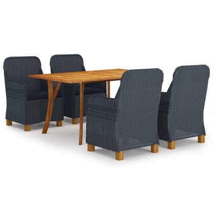 vidaXL Patio Lounge Set 8 Piece Sectional Sofa with Cushions Solid Wood Pine-2