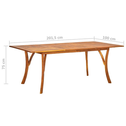 vidaXL Patio Lounge Set 8 Piece Sectional Sofa with Cushions Solid Wood Pine-4