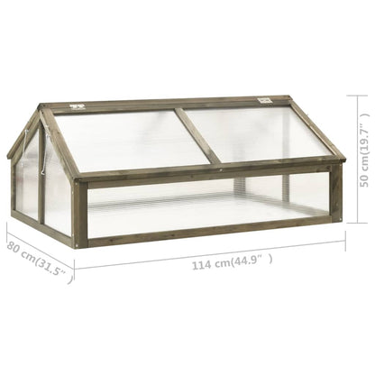 vidaXL Greenhouse Outdoor Grow House Green House for Plant Growing Firwood-2