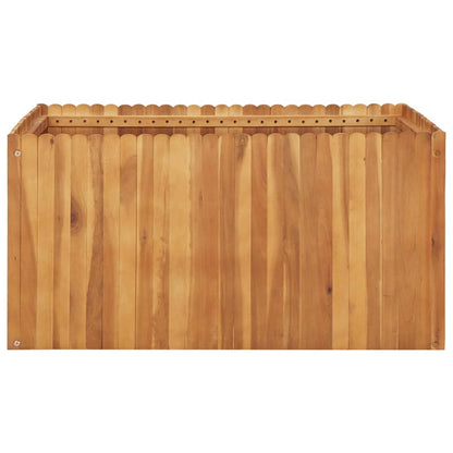 vidaXL Garden Raised Bed 39.4"x39.4"x19.7" Solid Acacia Wood-1