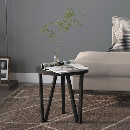 vidaXL Tea Table Accent Coffee Side Table with Steel Frame and Yellow MDF-5