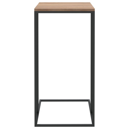 vidaXL Side Table Black 15.7"x11.8"x23.2" Engineered Wood-3