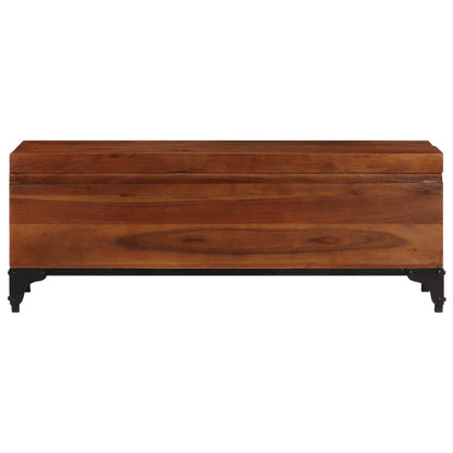 vidaXL Storage Trunk 43.3"x13.8"x16.1" Solid Acacia Wood-4