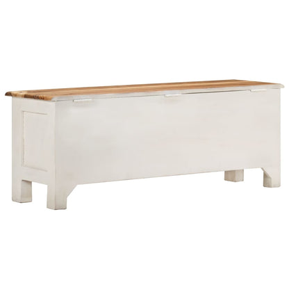 vidaXL Storage Box Storage Entryway Bench Cabinet Sideboard Solid Wood Acacia-1
