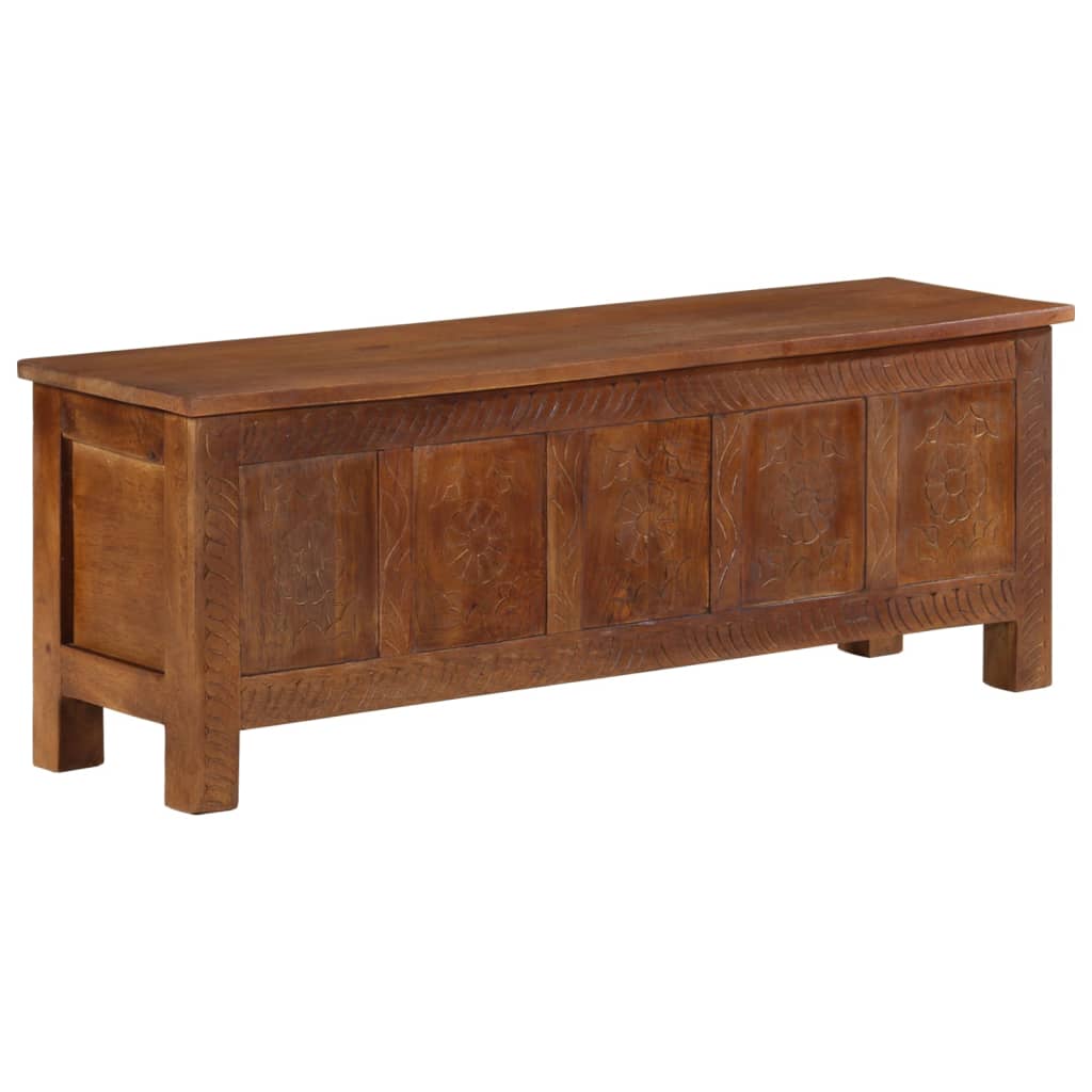 vidaXL Storage Box Sturdy Spacious Sideboard Cabinet Case Solid Wood Mango-1