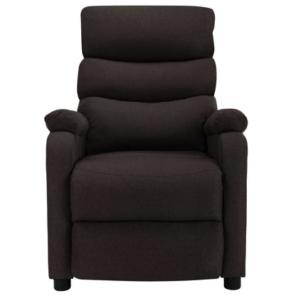 vidaXL Massage Recliner Black Fabric-0