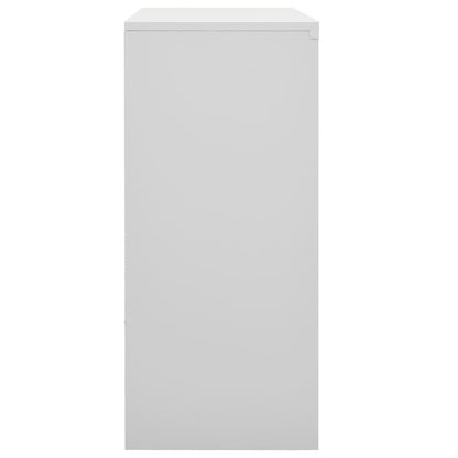 vidaXL Office Cabinet with Sliding Door Anthracite 35.4"x15.7"x35.4" Steel-3