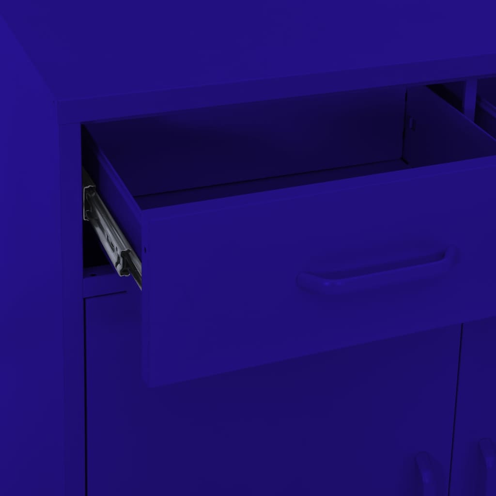 vidaXL Storage Cabinet Freestanding File Cabinet with Shelves for Office Steel-0