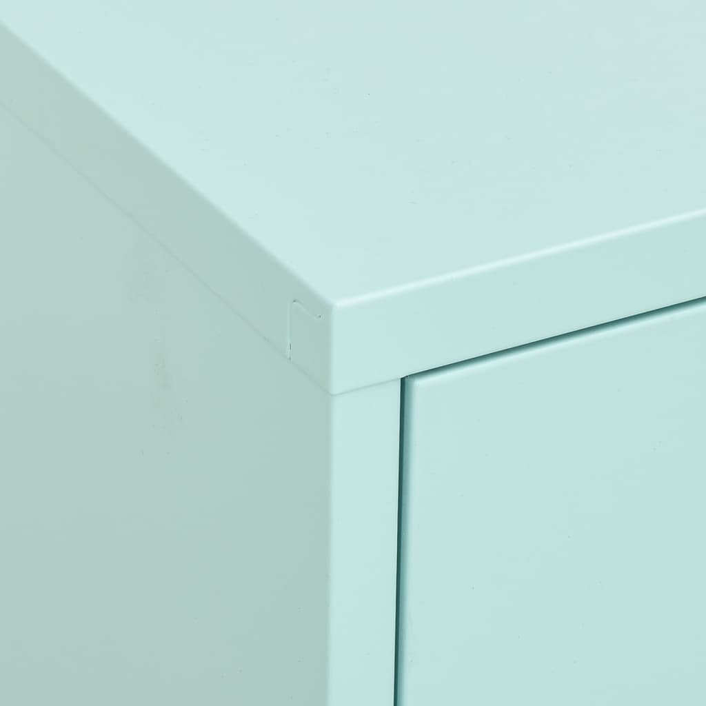 vidaXL Storage Cabinet Freestanding File Cabinet with Shelves for Office Steel-4