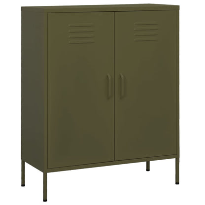 vidaXL Storage Cabinet Freestanding Drawer File Cabinet for Home Office Steel-2