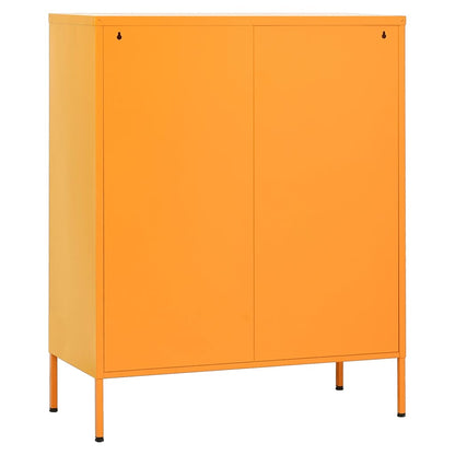 vidaXL Storage Cabinet Sideboard Filing Cabinet with Shelves for Hallway Steel-2