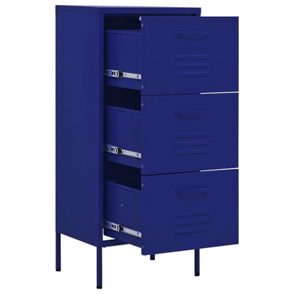 vidaXL Storage Cabinet Freestanding File Cabinet with Drawers for Office Steel-4