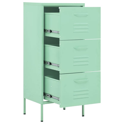 vidaXL Storage Cabinet Freestanding File Cabinet with Drawers for Office Steel-2