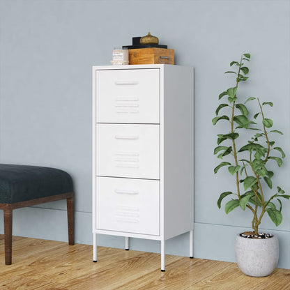 vidaXL Storage Cabinet Freestanding File Cabinet with Drawers for Office Steel-13