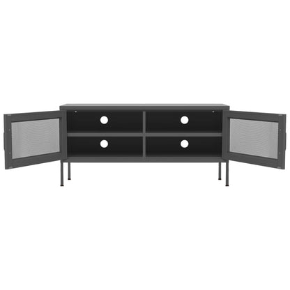 vidaXL TV Stand TV Unit Sideboard Home TV Console Media Unit Cupboard Steel-3