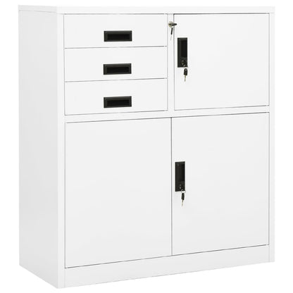 vidaXL Office Cabinet Anthracite 35.4"x15.7"x40.2" Steel-2