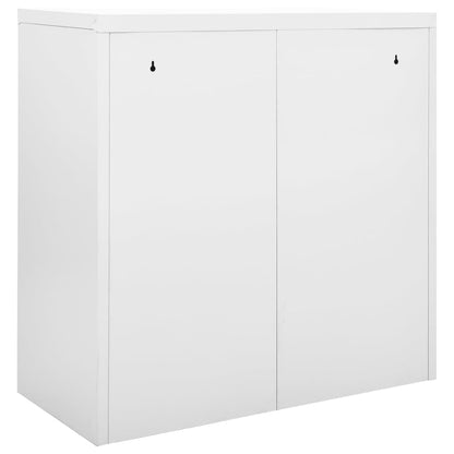 vidaXL Storage Cabinet Sideboard Accent Buffet Cabinet for Entryway Steel-4