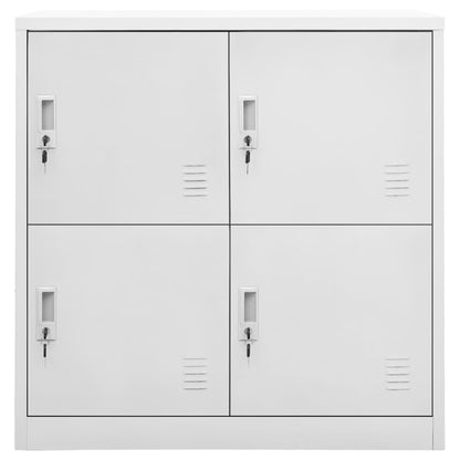 vidaXL Locker Cabinet Light Gray 35.4"x17.7"x36.4" Steel-1