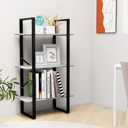 vidaXL Storage Shelf Concrete Gray 23.6"x11.8"x41.3" Engineered Wood-1