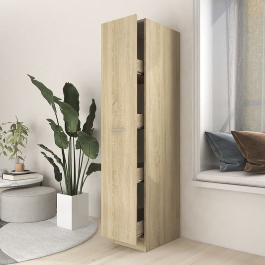 vidaXL Apothecary Cabinet Engineered Wood Living Room Cabinet Multi Colors-10