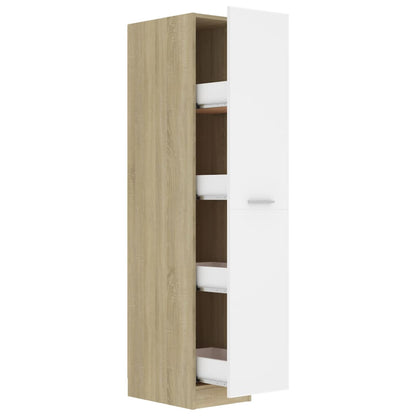 vidaXL Apothecary Cabinet Engineered Wood Living Room Cabinet Multi Colors-1