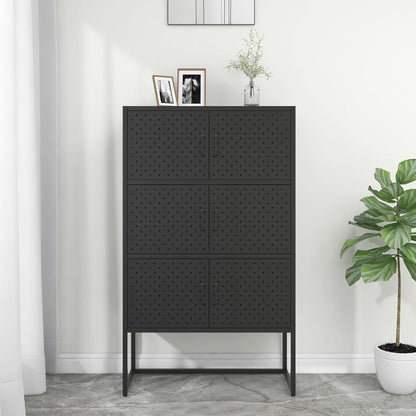 vidaXL Storage Cabinet Sideboard Cabinet for Entryway Bedroom Office Steel-3