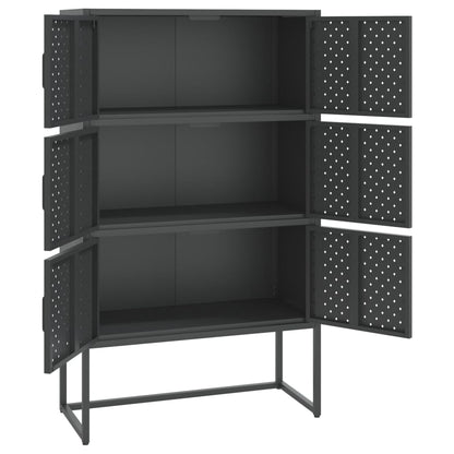 vidaXL Storage Cabinet Sideboard Cabinet for Entryway Bedroom Office Steel-2