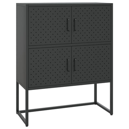 vidaXL Storage Cabinet Sideboard Cabinet for Entryway Bedroom Office Steel-4