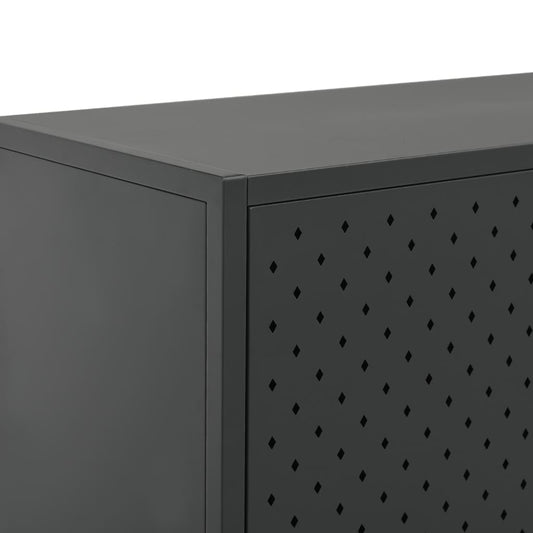 vidaXL Storage Cabinet Sideboard Cabinet for Entryway Bedroom Office Steel-0
