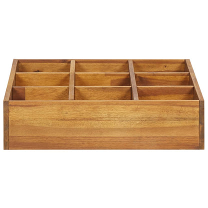 vidaXL Herb Garden Raised Bed Solid Wood Acacia 23.6"x23.6"x5.9"-2