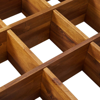 vidaXL Herb Garden Raised Bed Solid Wood Acacia 23.6"x23.6"x5.9"-4