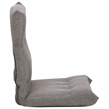 vidaXL Floor Chair Lounge Chair Chaise Lounge Folding Floor Lounger Fabric-2