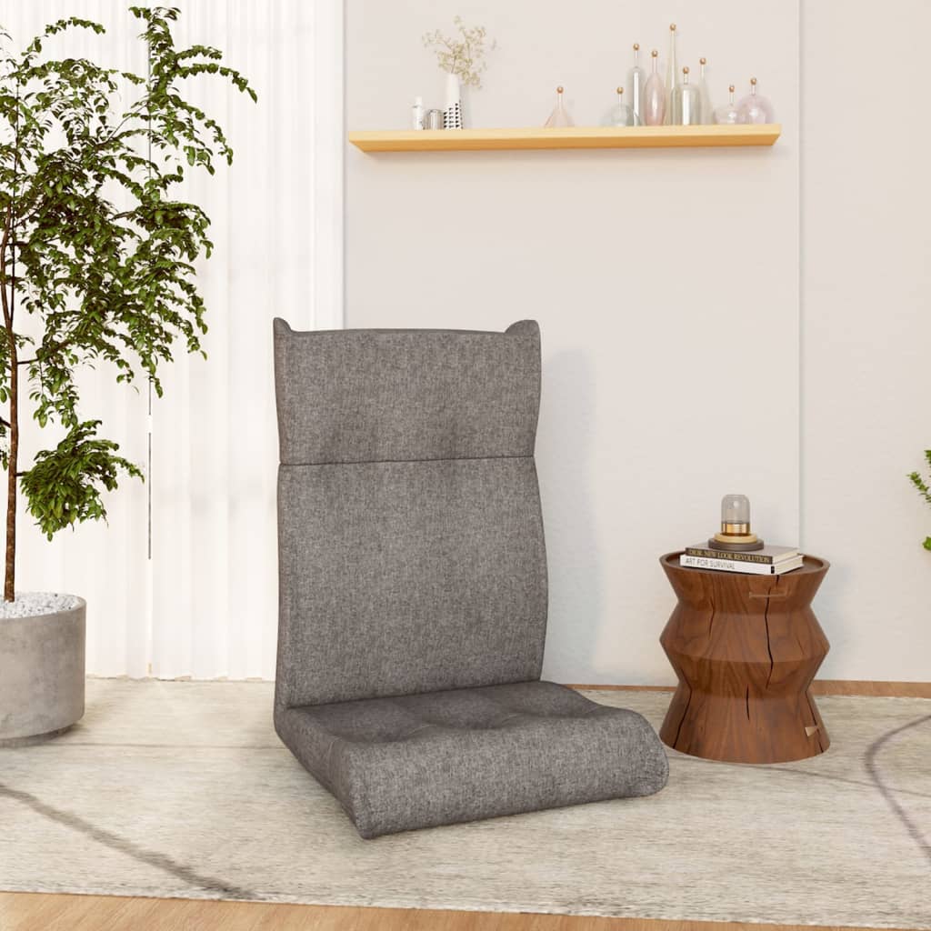 vidaXL Floor Chair Lounge Chair Chaise Lounge Folding Floor Lounger Fabric-6