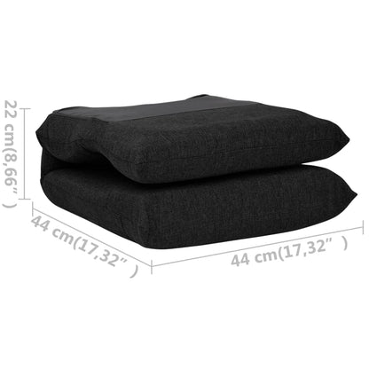 vidaXL Floor Chair Lounge Chair Chaise Lounge Folding Floor Lounger Fabric-0
