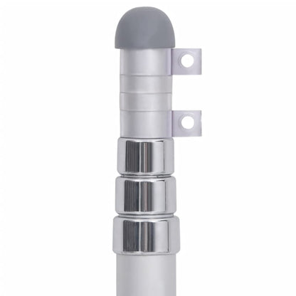 vidaXL US Flag and Pole Aluminum 13.1'-3