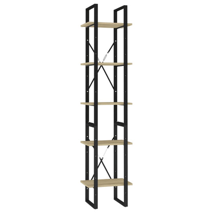 vidaXL Bookshelf Bookcase Book Rack Standing Shelf Cabinet Engineered Wood-1