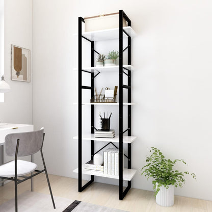 vidaXL Bookshelf Bookcase Book Rack Standing Shelf Cabinet Engineered Wood-21