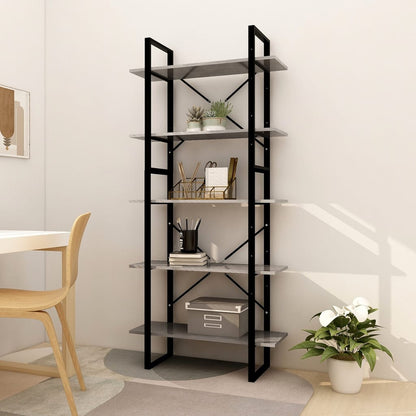 vidaXL Bookshelf Bookcase Book Rack Standing Shelf Cabinet Engineered Wood-12
