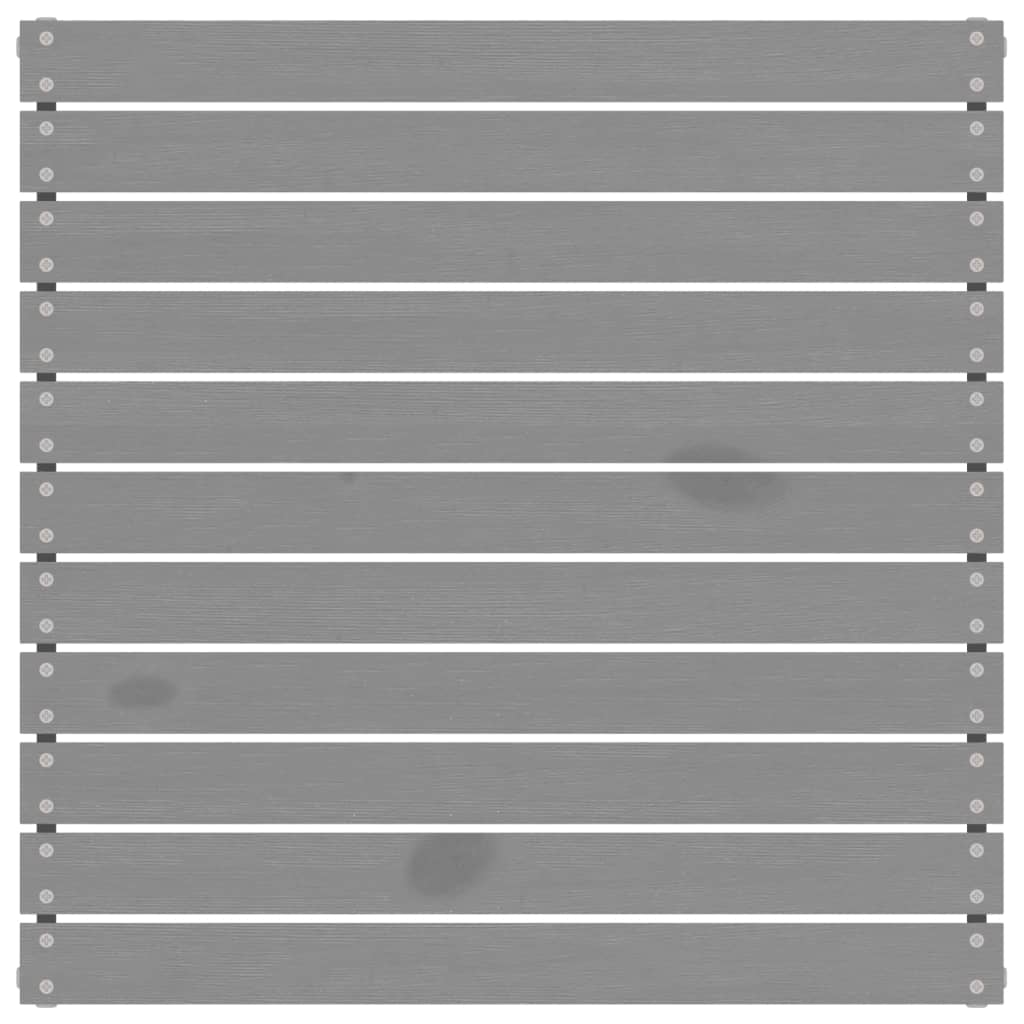 vidaXL 4 Piece Patio Lounge Set Solid Wood Pine Gray-1