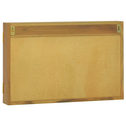 vidaXL Mirror Cabinet 23.6"x3.9"x15.7" Solid Wood Teak-3