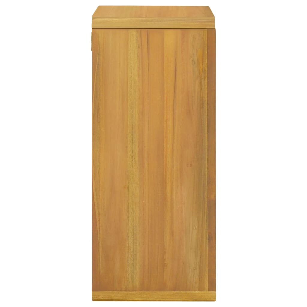 vidaXL Wall-mounted Bathroom Cabinet 17.7"x11.8"x27.6" Solid Wood Teak-2