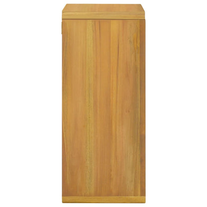 vidaXL Wall-mounted Bathroom Cabinet 17.7"x11.8"x27.6" Solid Wood Teak-2