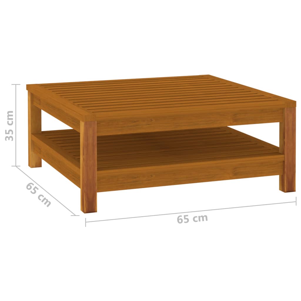 vidaXL 6 Piece Patio Lounge Set with Cushion Solid Acacia Wood-1