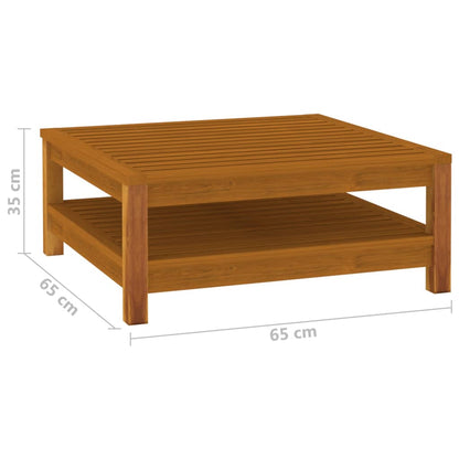 vidaXL 6 Piece Patio Lounge Set with Cushion Solid Acacia Wood-1