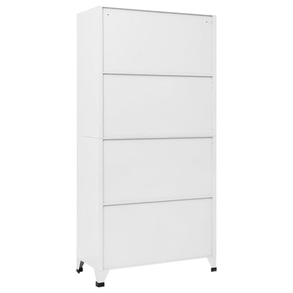 vidaXL Locker Cabinet Light Gray and Dark Gray 35.4"x15.7"x70.9" Steel-3
